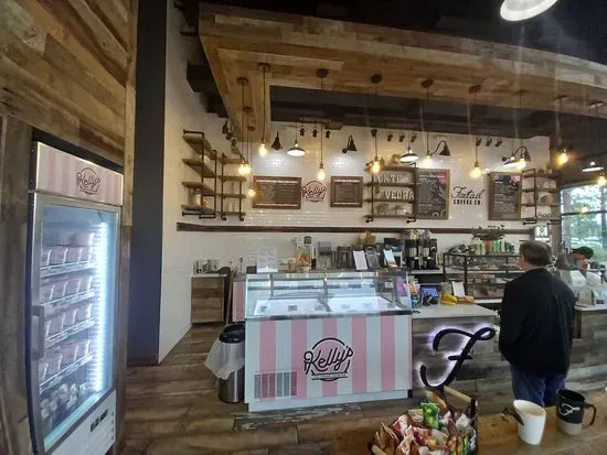 Kelly's Homemade Ice Cream Counter at Foxtail Coffee