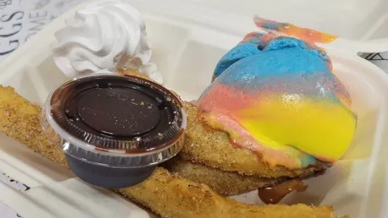 Rainbow Ice Cream and Snacks