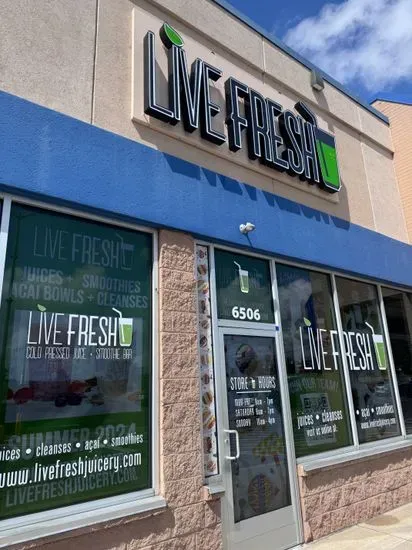 Live Fresh Cold Pressed Juice + Smoothie Bar