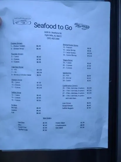 Seafood To Go