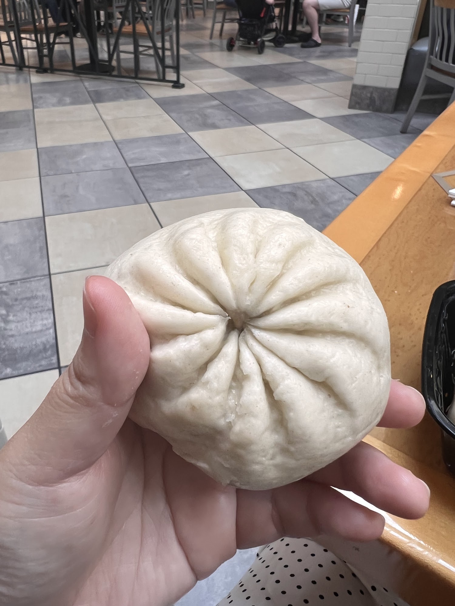 Freshly steamed whole bao
