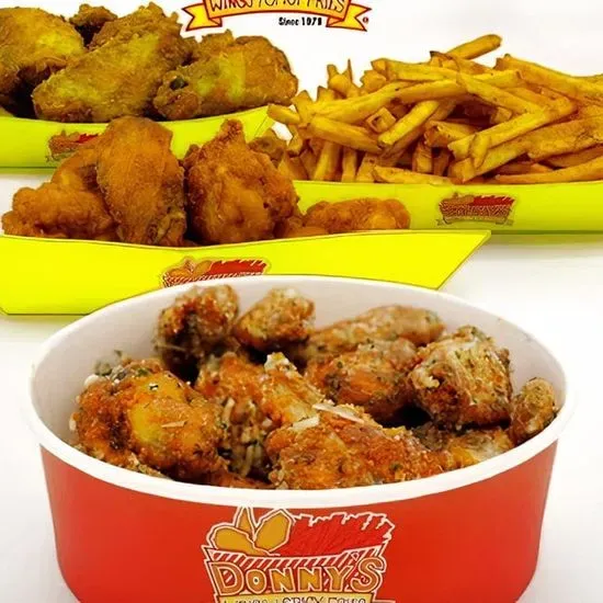 Donny's wings and Spicy Fries