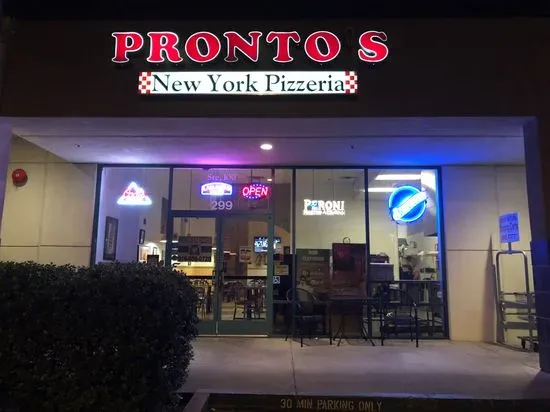 Pronto's New York Pizzeria