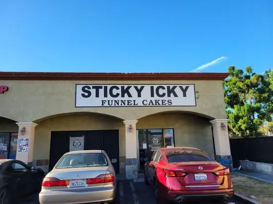 Sticky icky Funnel Cakes