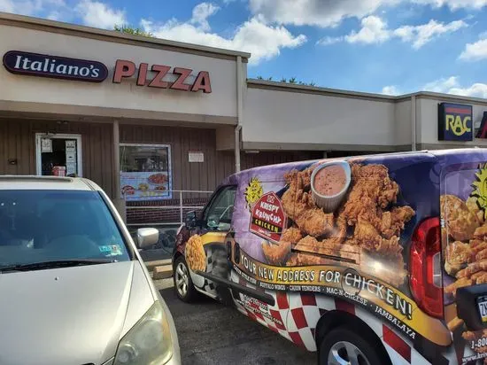 Italiano's pizza and wings, and fried chicken