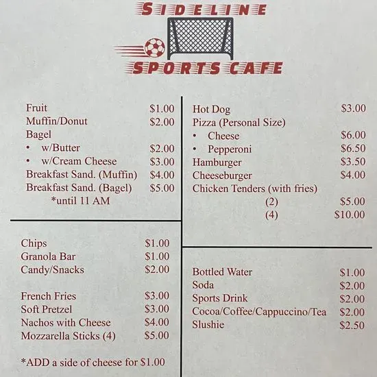 Sideline sports cafe