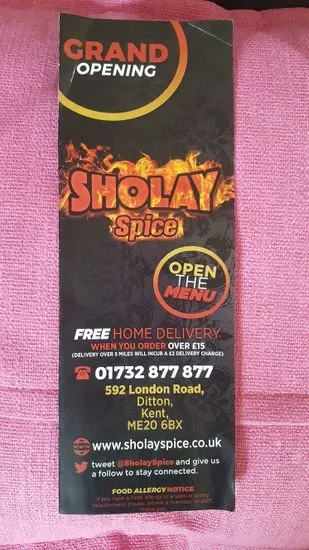 Sholay Spice Indian Take Away