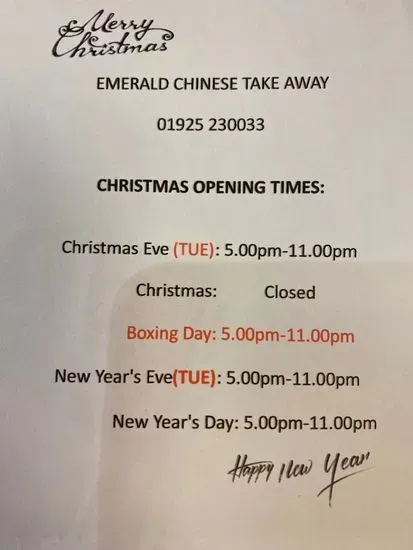 Emerald Chinese Takeaway