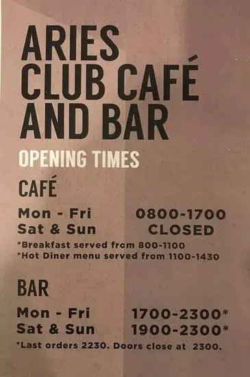 Aries Club Cafe and Bar