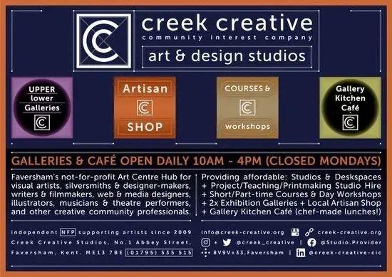 Creek Creative Studios + Gallery Kitchen Cafe