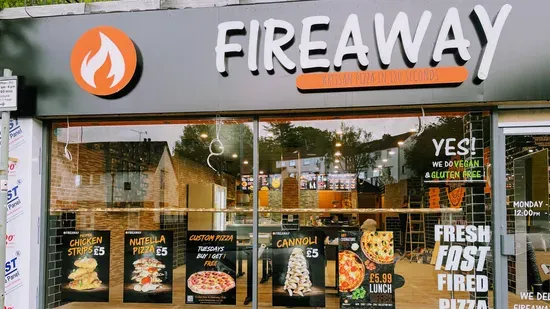 Fireaway designer pizza