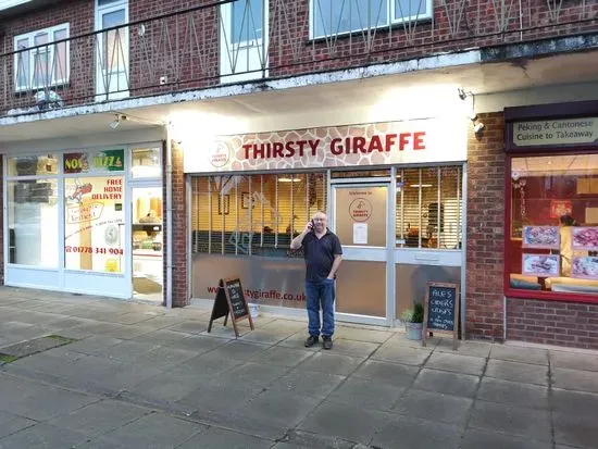 Thirsty Giraffe