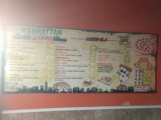 MANHATANS PIZZAS