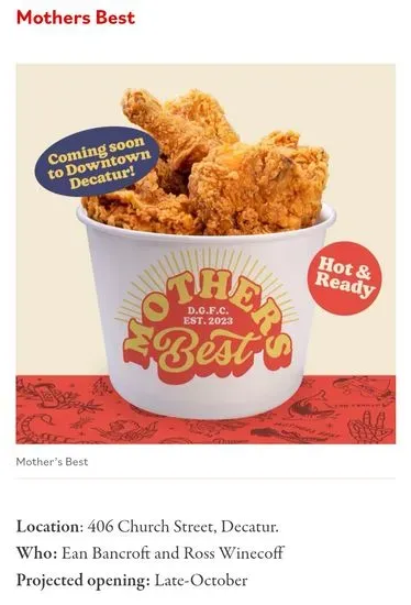 Mother's Best Fried Chicken