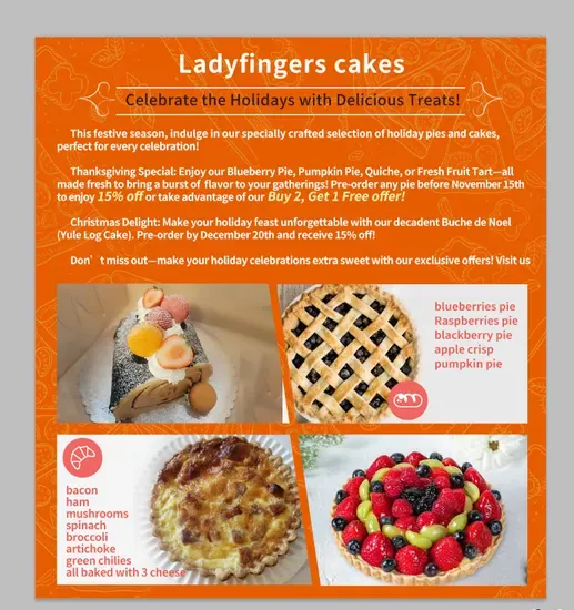 Ladyfingers cakes