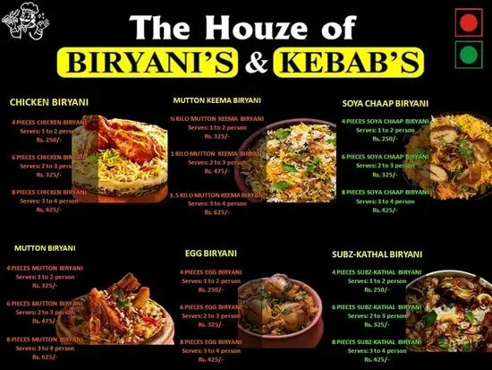 The Houze of Biryani's & Kebab's