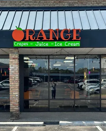 Orange Crepes & Juice