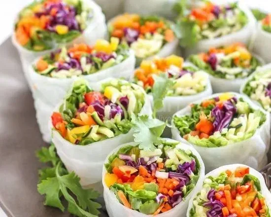 Vegan Salad and Roll