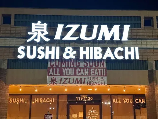 Izumi sushi hibachi all you can Eat